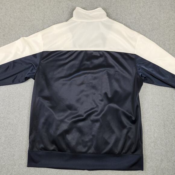 NordicTrack Jacket Mens Size Large Navy White Color Block Full Zip - Picture 8 of 14